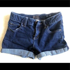 Justice jean shorts